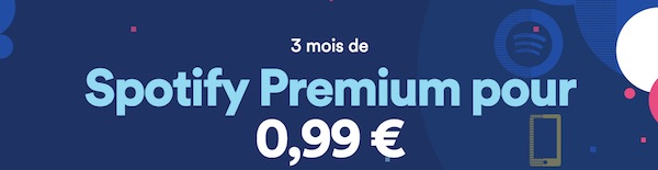 Spotify Premium 3 mois pour 1 euro