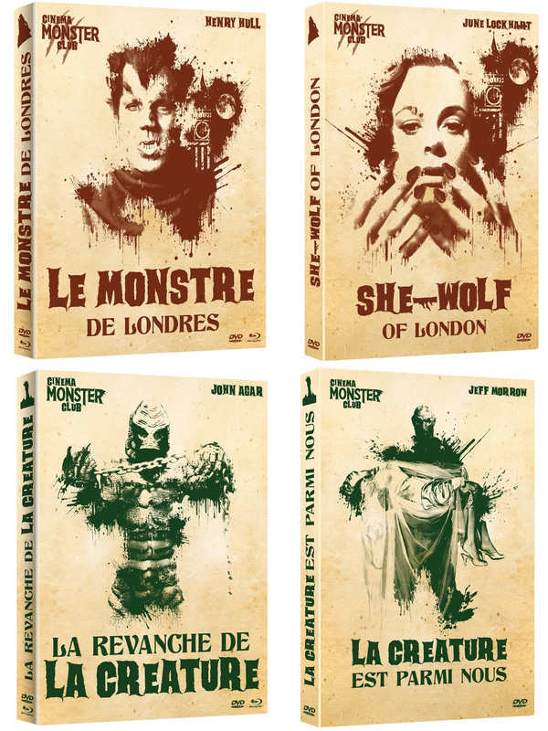 Blu ray DVD Quatre films de monstres