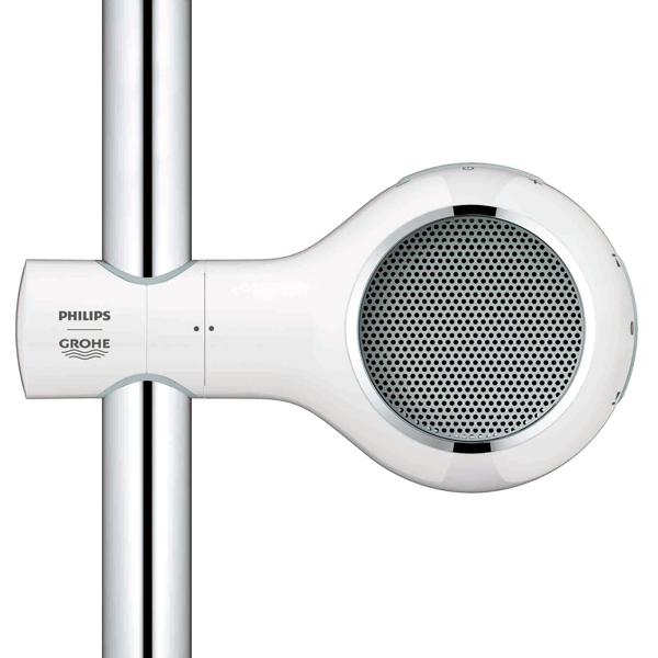 Grohe+Philips Aquatunes : enfin une vraie enceinte Bluetooth pour chanter  sous la douche !