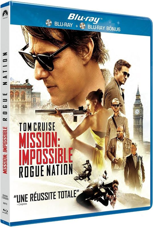 Blu ray Mission Impossible Rogue Nation