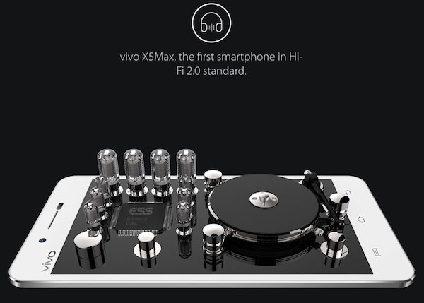 Vivo X5 Max audiophile smartphone