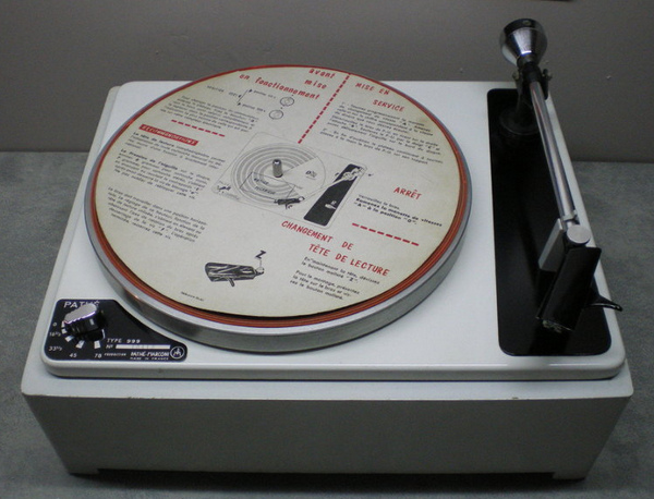 Pathe Marconi 999 1959 platine gallet vintage