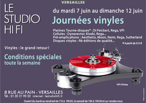 Studio HiFi platine vinyle propo jpo Versailles