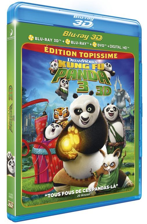 Blu ray Kung Fu Panda3 3D