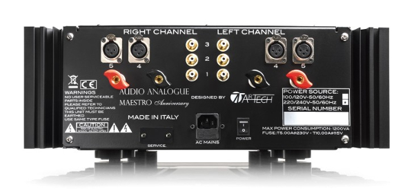 Audio Analogue Maestro anniversary amplificateur high end integre dos