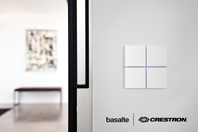 Les interrupteurs Basalte sont compatibles Crestron Connected