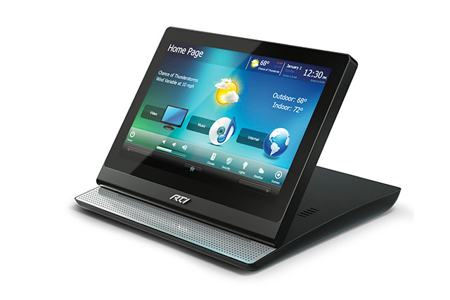 RTI CX10 - un écran tactile domotique à poser ou à fixer sous un meuble haut