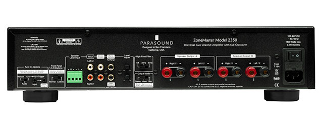 Parasound 2350 ZoneMaster rear