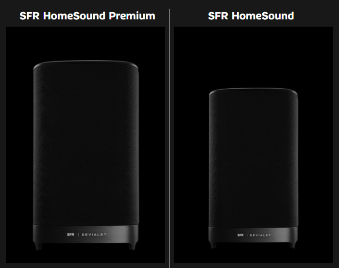 SFR homesound et homesound premium