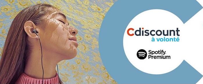 cdiscount offre spotify premium 6 mois
