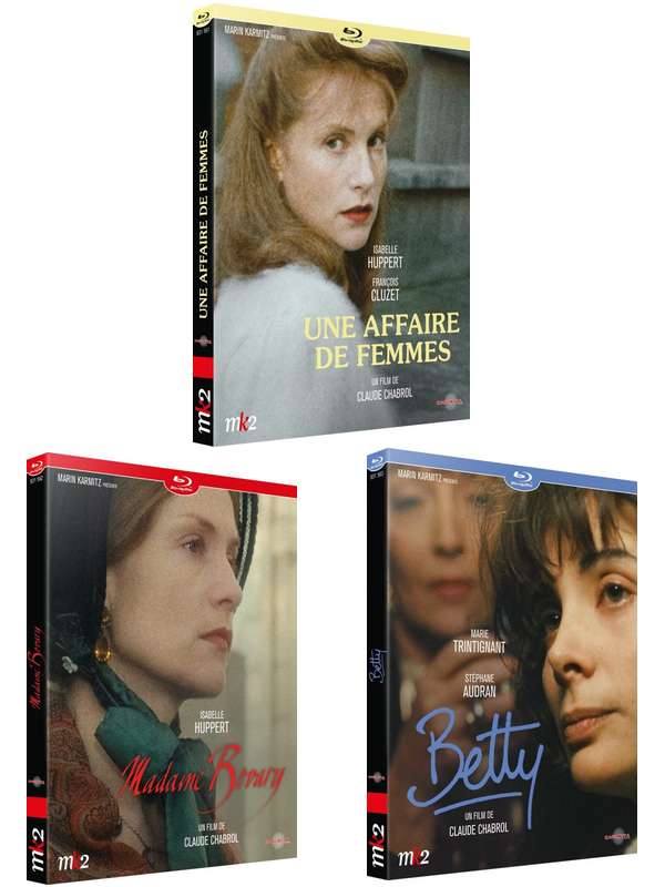 Blu ray 3 films de femmes de Claude Chabrol