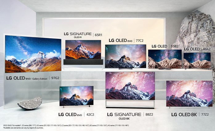 LG TV OLED 2022 gamme