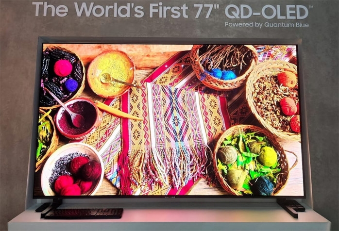 Samsung QD OLED 77 pouces IMID2022 expo2