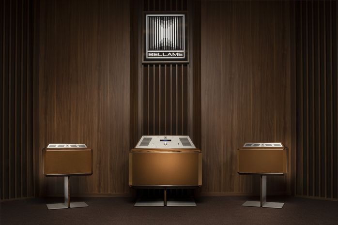 Hervet Manufacturier Bellame : système audiophile triphonique en mode Daft Punk et ébénisterie de luxe made in France